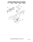 Diagram for 02 - Control Panel And Latch Parts