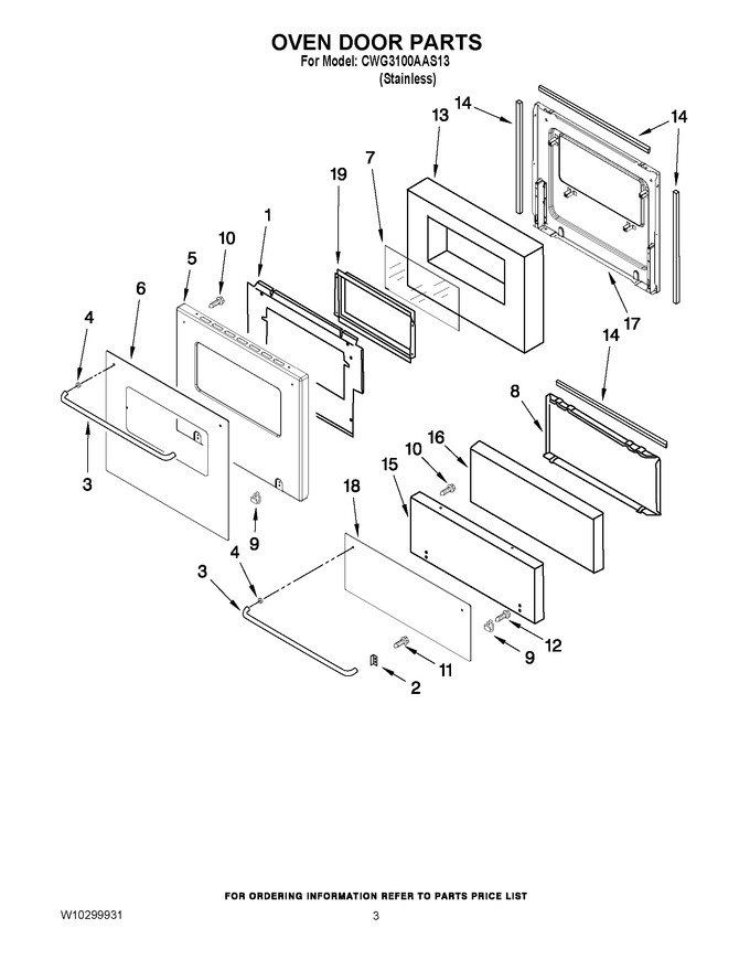 Diagram for CWG3100AAS13