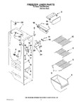 Diagram for 04 - Freezer Liner Parts