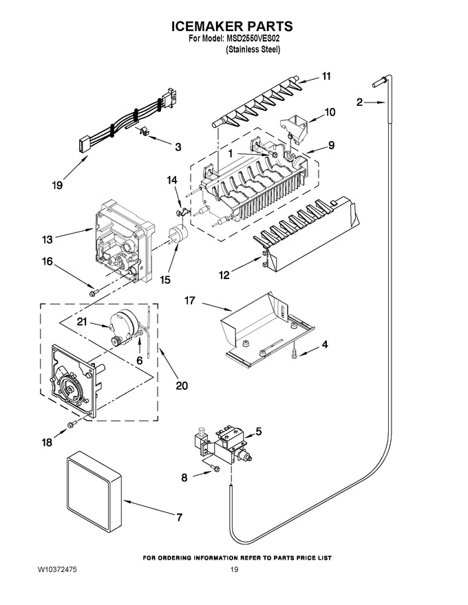 Diagram for MSD2550VES02