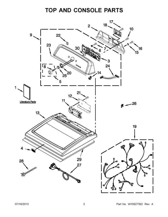 Diagram for YMEDX600XW1