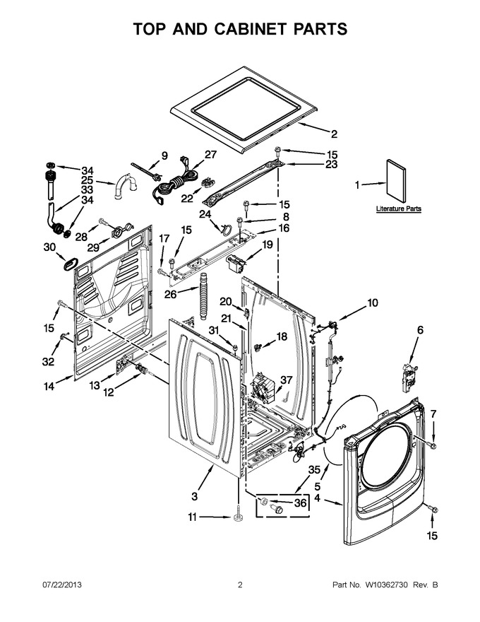 Diagram for MHW7000XW0