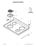 Diagram for 01 - Cooktop Parts