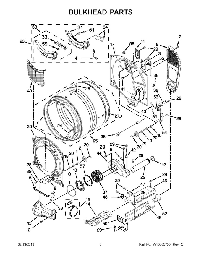 Diagram for YMED7000XW3