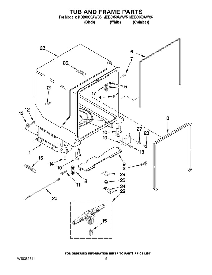 Diagram for MDB8959AWB5