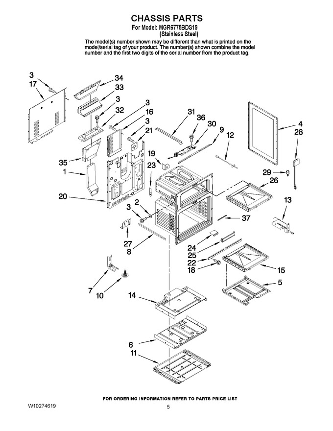 Diagram for MGR6775BDS19