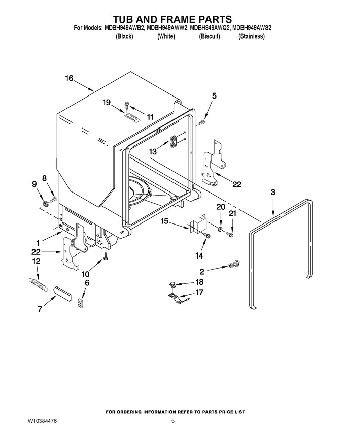 Diagram for MDBH949AWW2