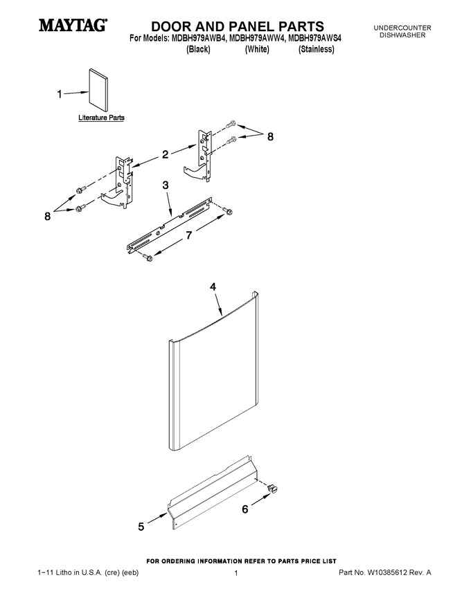 Diagram for MDBH979AWB4