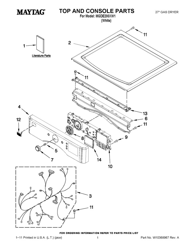 Diagram for MGDE200XW1