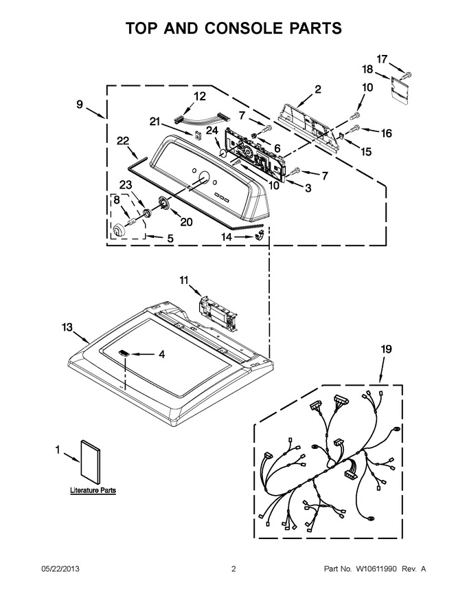 Diagram for 7MMEDX550XW1