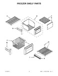 Diagram for 07 - Freezer Shelf Parts