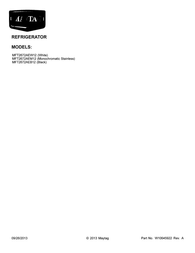 Diagram for MFT2672AEB12