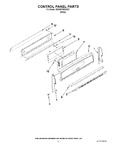 Diagram for 02 - Control Panel Parts