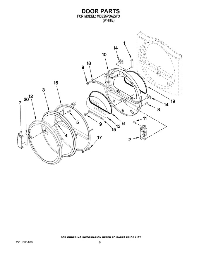 Diagram for MDE25PDAZWO