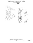 Diagram for 08 - Microwave Latch Board Parts