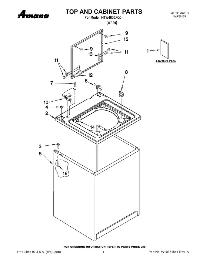 Diagram for NTW4600XQ0