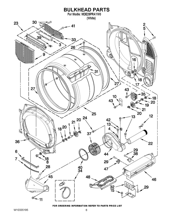 Diagram for MDE25PRAYW0