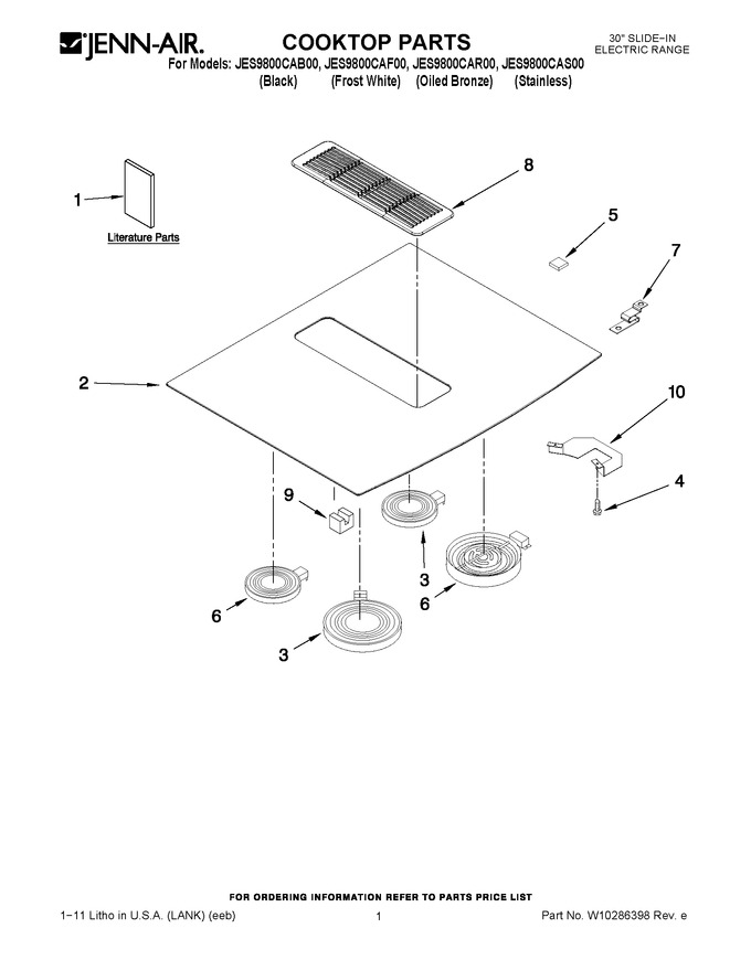 Diagram for JES9800CAF00