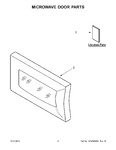 Diagram for 02 - Microwave Door Parts