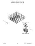 Diagram for 11 - Lower Rack Parts