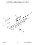 Diagram for 03 - Control Panel And Latch Parts