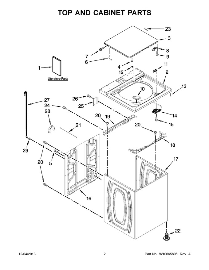 Diagram for 4GATW4900YW2