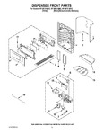 Diagram for 08 - Dispenser Front Parts