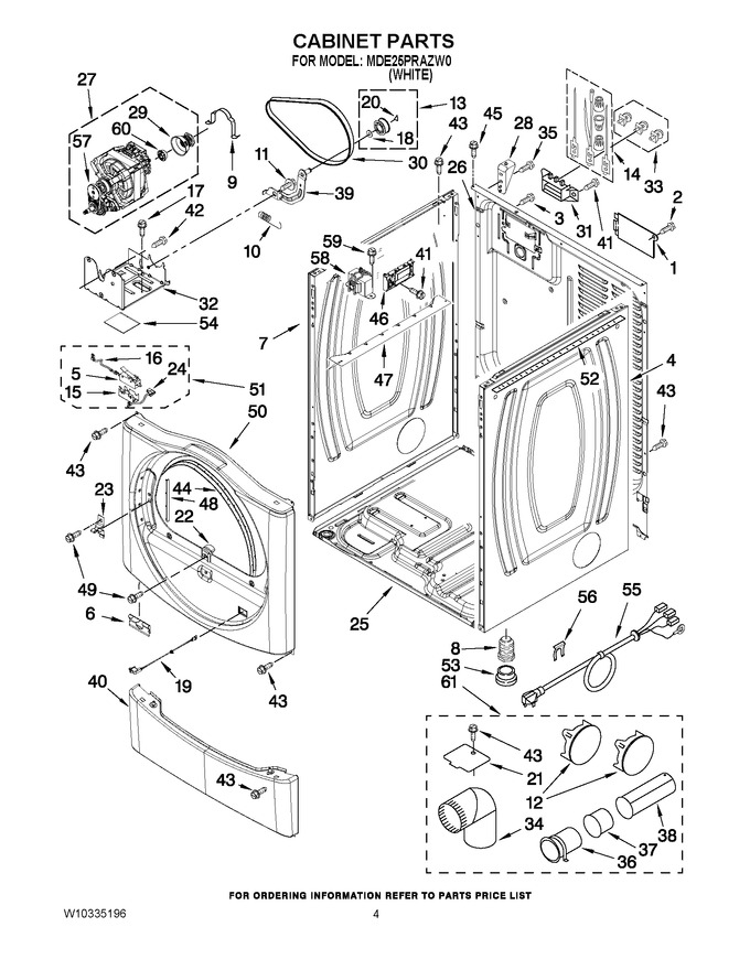 Diagram for MDE25PRAZW0