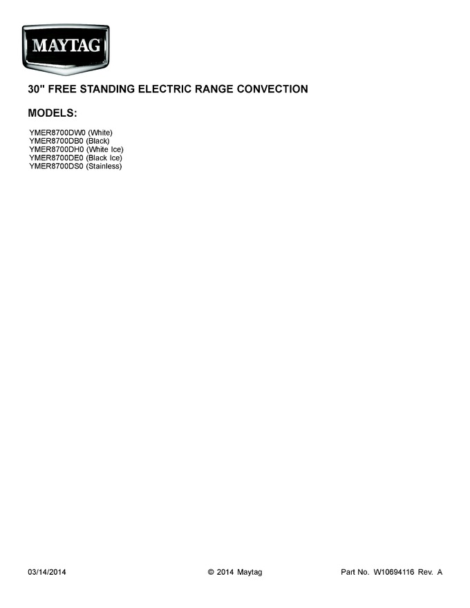 Diagram for YMER8700DB0