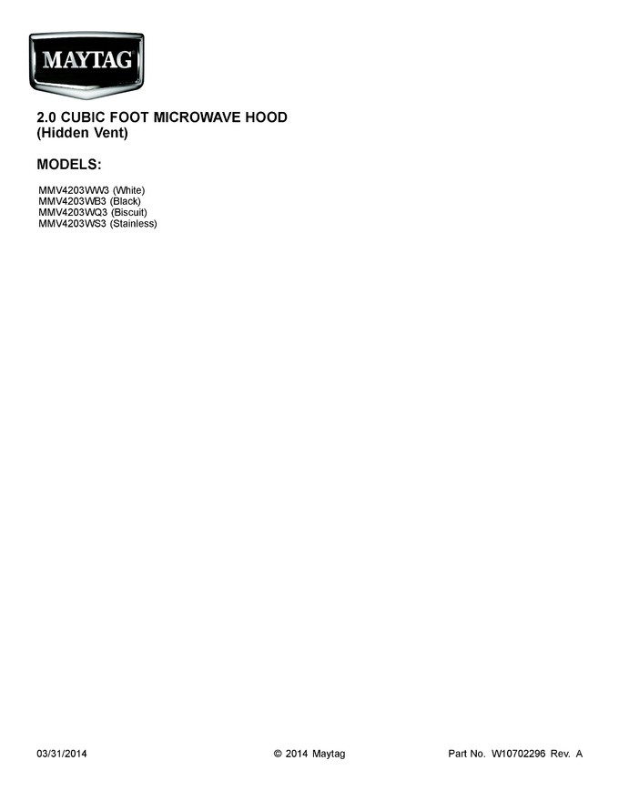 Diagram for MMV4203WB3