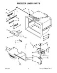 Diagram for 03 - Freezer Liner Parts