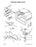 Diagram for 04 - Freezer Liner Parts