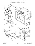 Diagram for 03 - Freezer Liner Parts