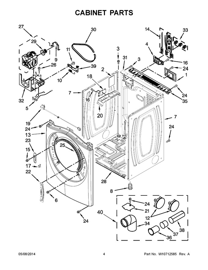 Diagram for NED5800DW0