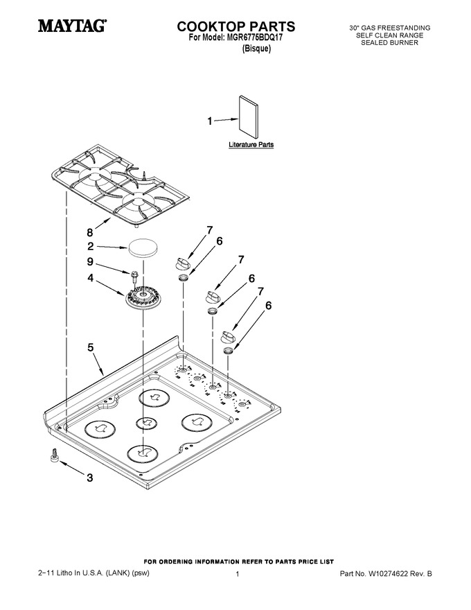 Diagram for MGR6775BDQ17