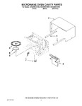 Diagram for 03 - Microwave Oven Cavity Parts