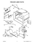 Diagram for 03 - Freezer Liner Parts