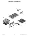 Diagram for 08 - Freezer Shelf Parts