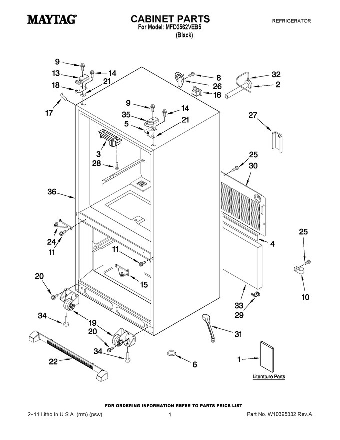 Diagram for MFD2562VEB5