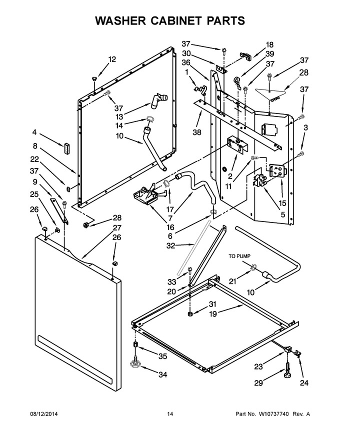 Diagram for MET3800XW2