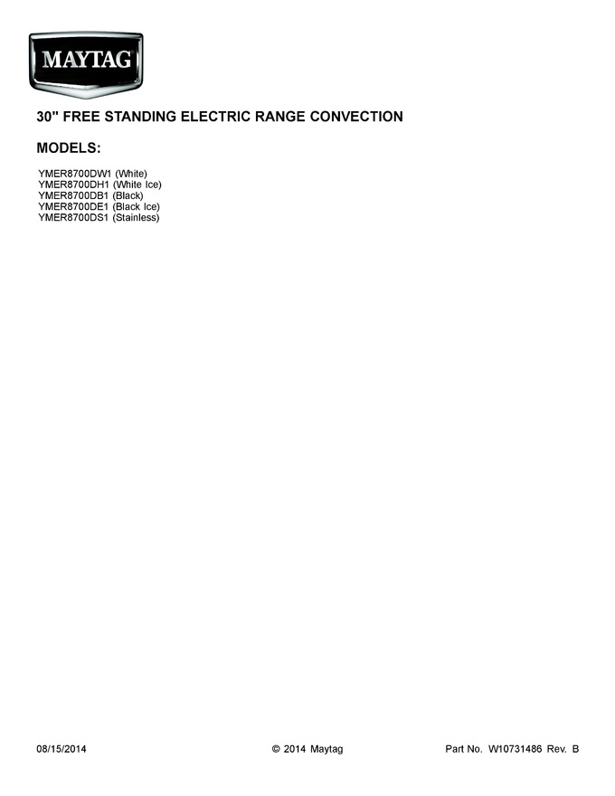 Diagram for YMER8700DE1