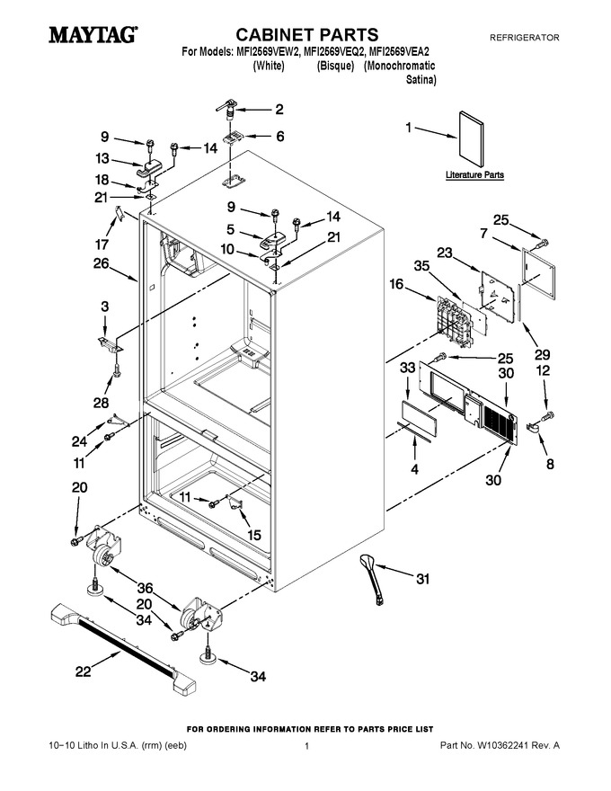 Diagram for MFI2569VEW2