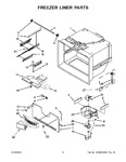 Diagram for 04 - Freezer Liner Parts