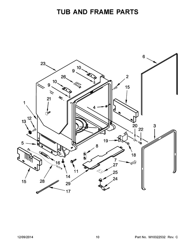 Diagram for JDB3650AWY3