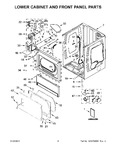 Diagram for 03 - Lower Cabinet And Front Panel Parts