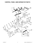 Diagram for 02 - Control Panel And Separator Parts