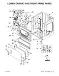 Diagram for 03 - Lower Cabinet And Front Panel Parts