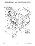 Diagram for 04 - Upper Cabinet And Front Panel Parts