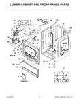 Diagram for 02 - Lower Cabinet And Front Panel Parts