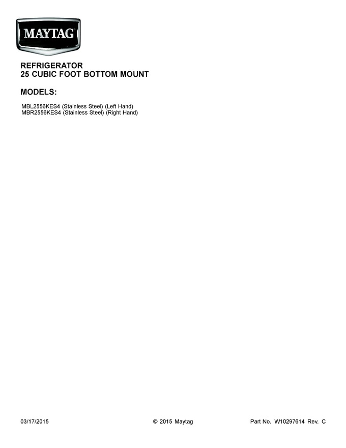 Diagram for MBR2556KES4